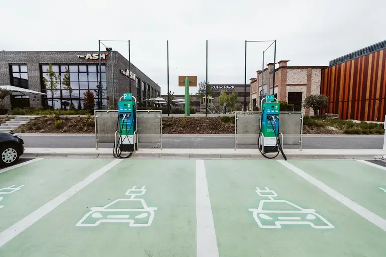 two gasoline stations