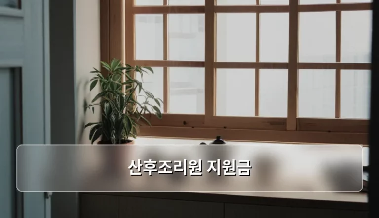산후조리원 지원금 신청 방법 및 지역별 혜택 정리