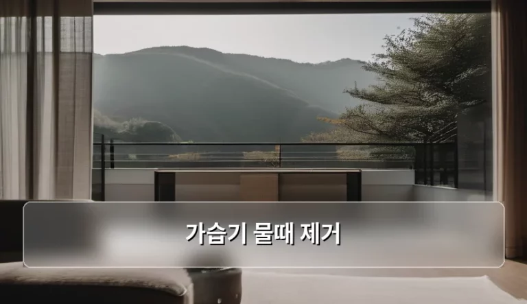 가습기 물때 제거 및 깨끗한 관리 방법