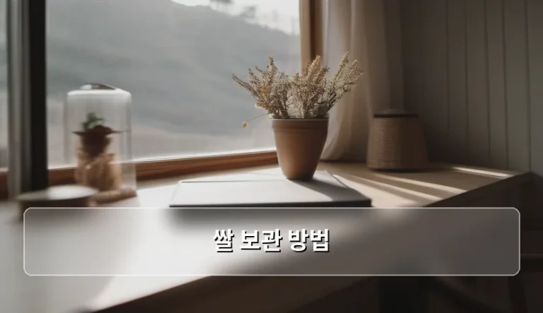 신선함을 오래 유지하는 쌀 보관 방법 가이드