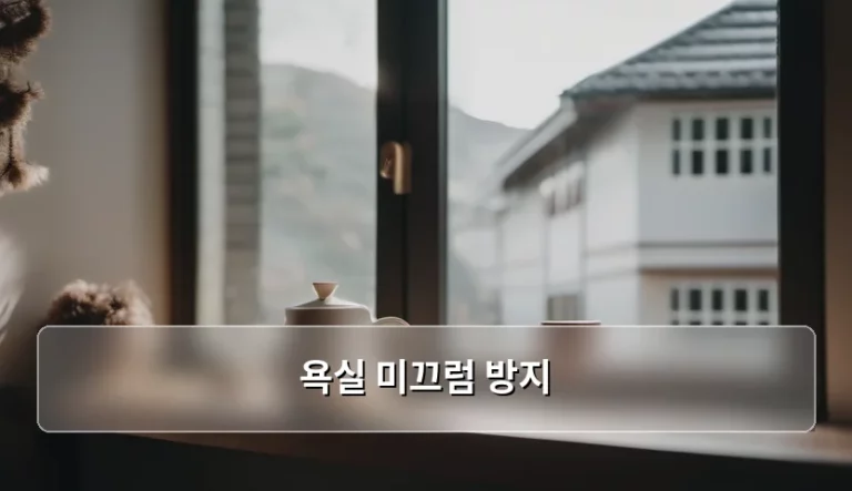 욕실 미끄럼 방지 방법과 안전 용품 가이드