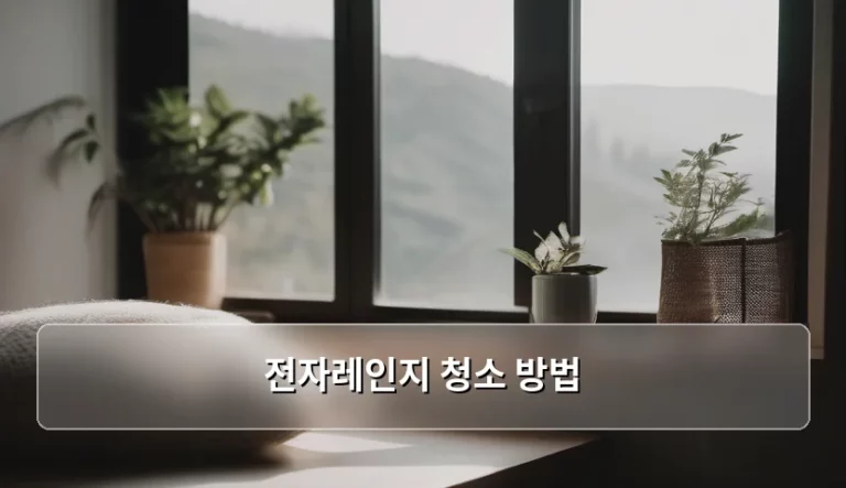 전자레인지 청소 방법 및 찌든 때 제거 노하우