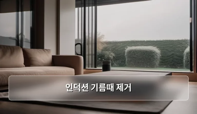 인덕션 기름때 제거 방법과 청소 꿀팁 정리