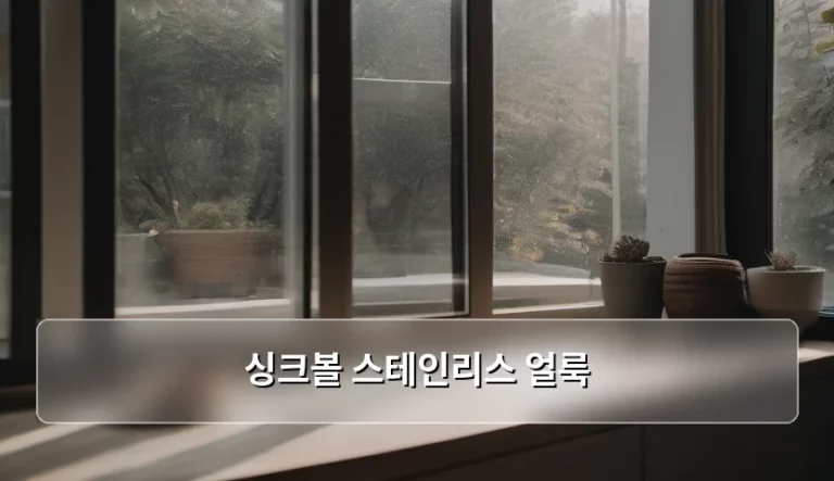 싱크볼 스테인리스 얼룩 제거와 관리 방법