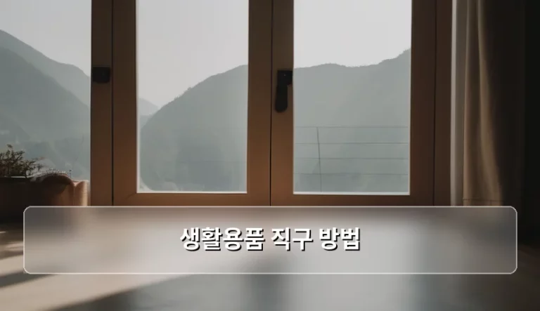 생활용품 직구 방법 및 비용 절감 가이드
