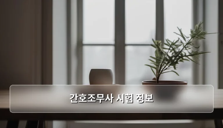 간호조무사 시험 정보 및 합격 준비 가이드
