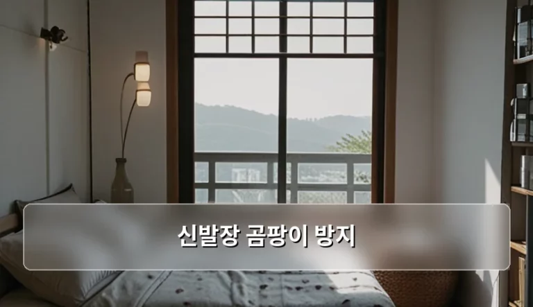 신발장 곰팡이 방지 방법과 습기 제거 팁