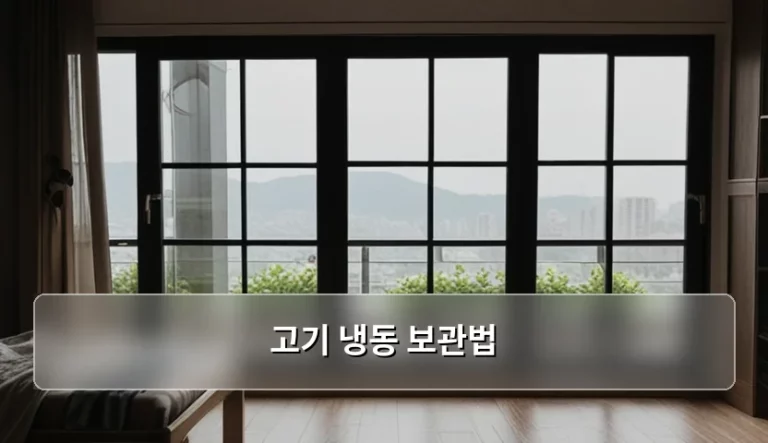 신선함을 오래 유지하는 고기 냉동 보관법 가이드