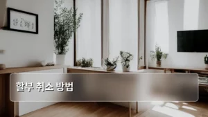 현명하게 알아보는 할부 취소 방법부터 환불까지 완벽 가이드