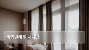바퀴벌레 알 처치법, 완벽하게 박멸하는 생활 가이드