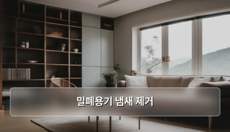 밀폐용기 냄새 제거, 찌든 김치 냄새 완벽하게 없애는 꿀팁 모음