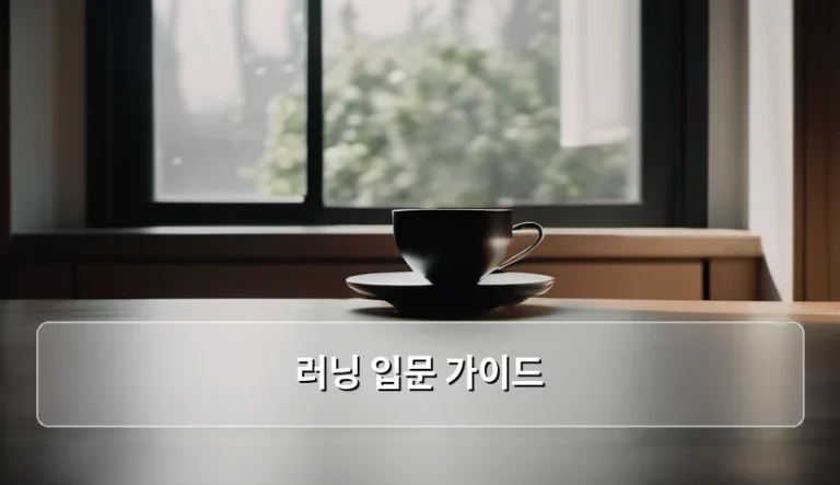 초보자를 위한 러닝 입문 가이드: 건강한 달리기를 시작하는 완벽한 방법