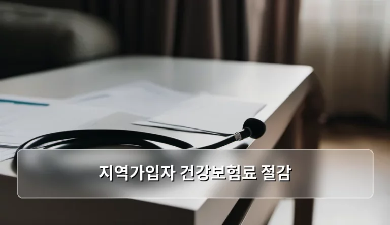 지역가입자 건강보험료 절감 방법, 놓치면 손해 보는 꿀팁 총정리
