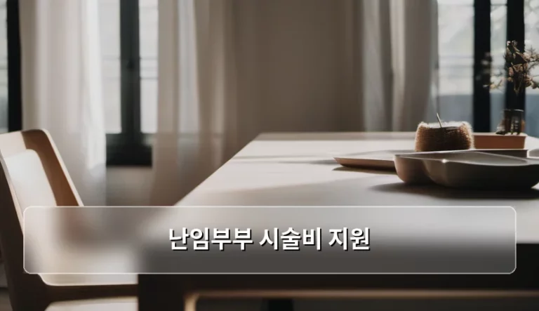 난임부부 시술비 지원 혜택 및 신청 방법 정리