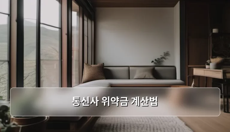 통신사 위약금 계산법 및 해지 시 주의사항 정리