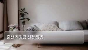 육아 준비 끝! 2026년 출산 지원금 신청 방법 완벽 가이드