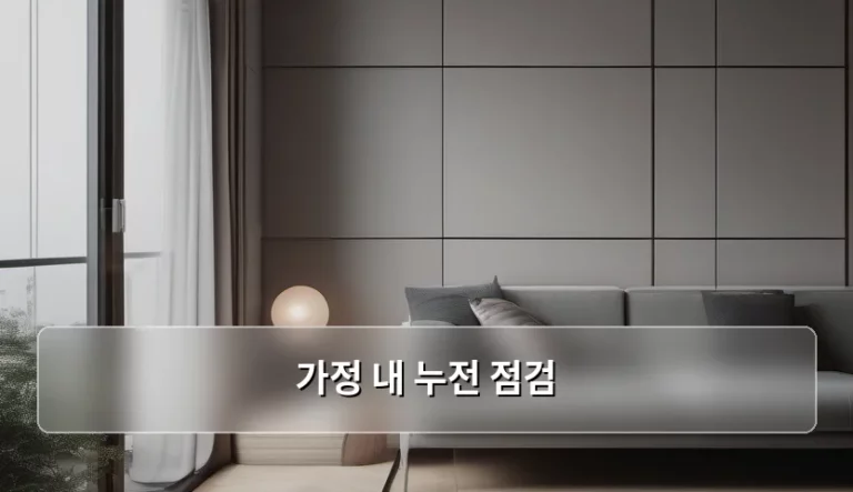 갑작스러운 차단기 내려감, 가정 내 누전 점검 방법과 대처 요령