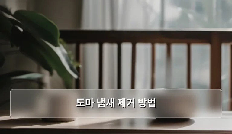 도마 냄새 제거 방법 및 재질별 관리 노하우