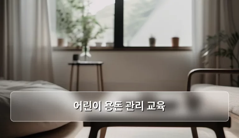 어린이 용돈 관리 교육 시작 시기와 올바른 방법