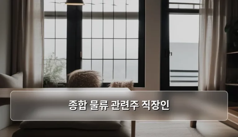 종합 물류 관련주 직장인 투자 전략 가이드