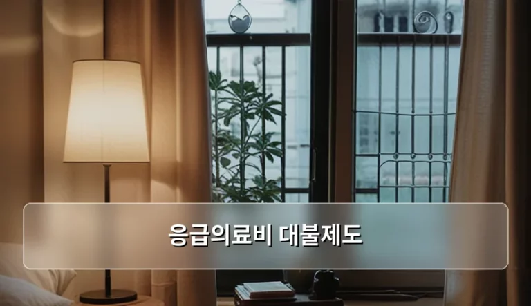 응급의료비 대불제도 신청 방법과 상환 절차 가이드