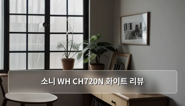 소니 WH CH720N 화이트 리뷰 가성비 노이즈 캔슬링 헤드셋 분석