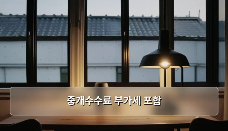 부동산 중개수수료 부가세 포함 여부와 계산 방법 정리