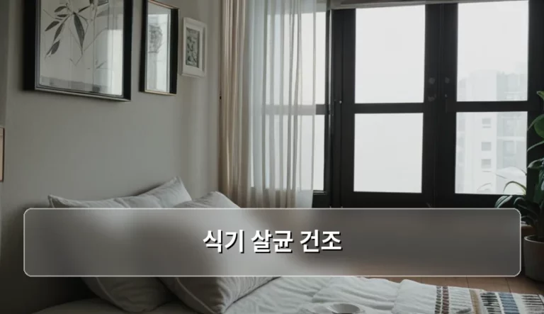건강한 주방을 위한 식기 살균 건조 선택 기준과 관리법