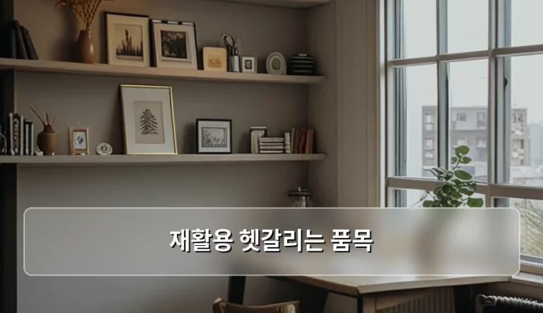 재활용 헷갈리는 품목 완벽 정리와 올바른 배출 방법