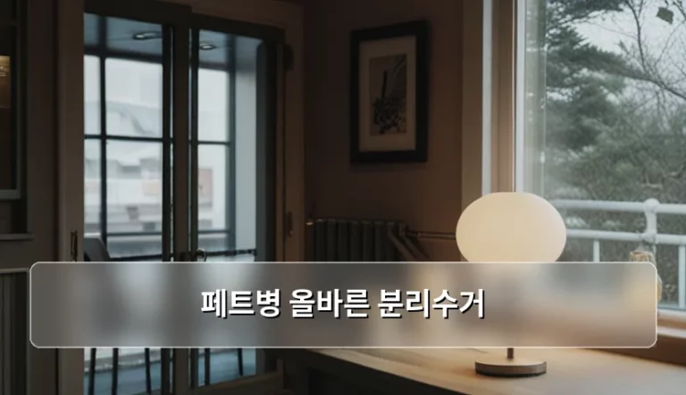 페트병 올바른 분리수거 방법과 재활용 가이드