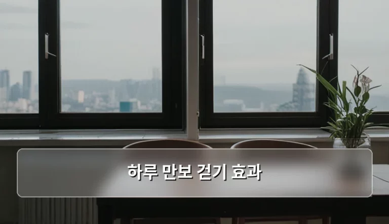하루 만보 걷기 효과와 건강하게 걷는 방법 가이드