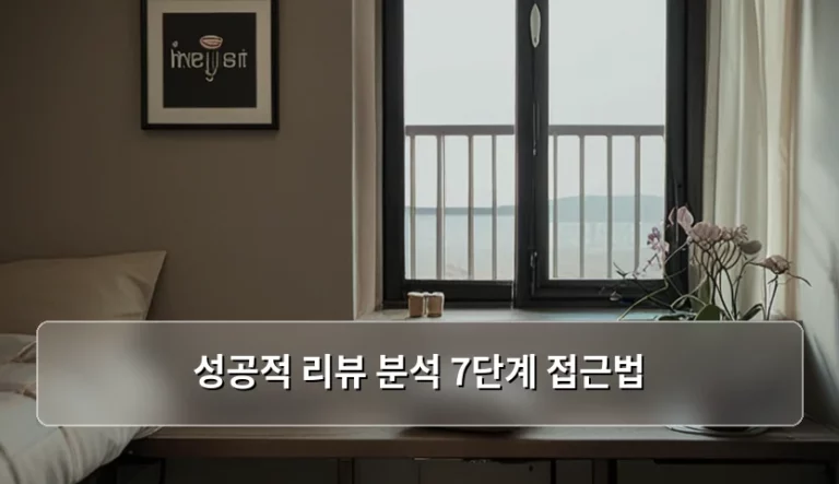 성공적 리뷰 분석 7단계 접근법 활용 가이드