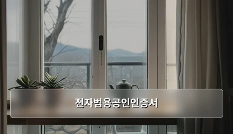 전자범용공인인증서 발급 방법과 활용 가이드