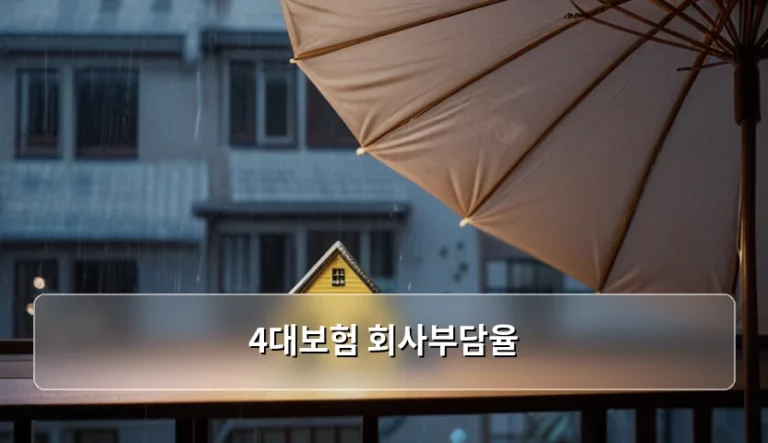 2026년 4대보험 회사부담율 계산법과 업종별 적용 기준