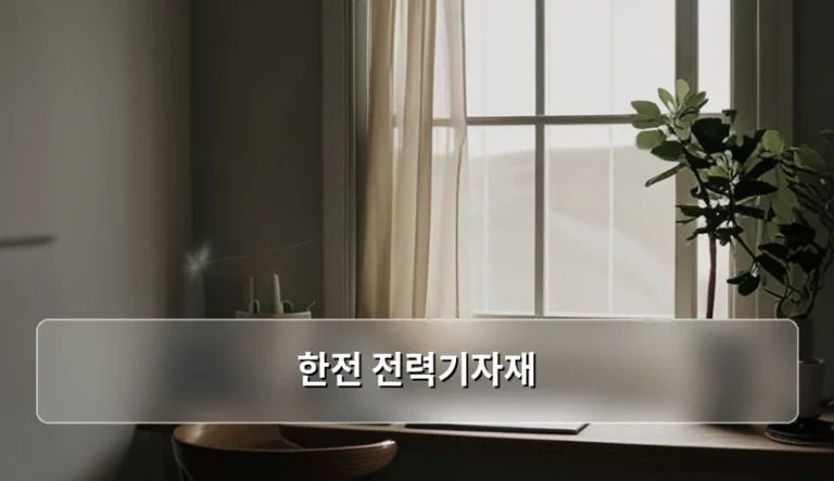 한전 전력기자재 납품 기준 및 조달 절차 안내