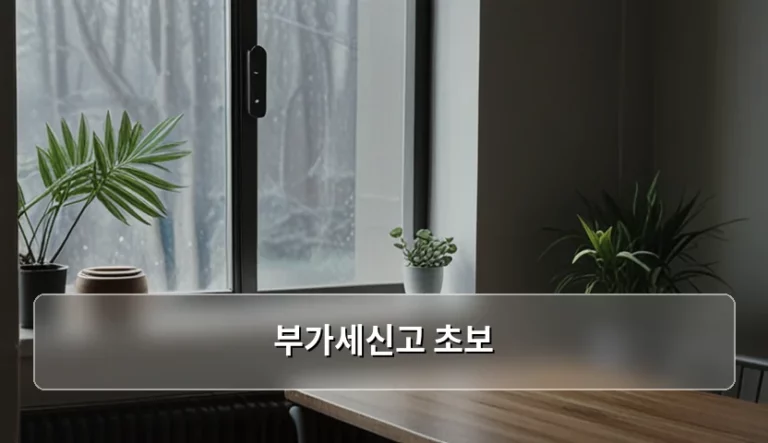 부가세신고 초보를 위한 세액 계산 및 홈택스 신고 가이드