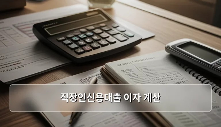 직장인신용대출 이자 계산 방법과 상환 전략 가이드