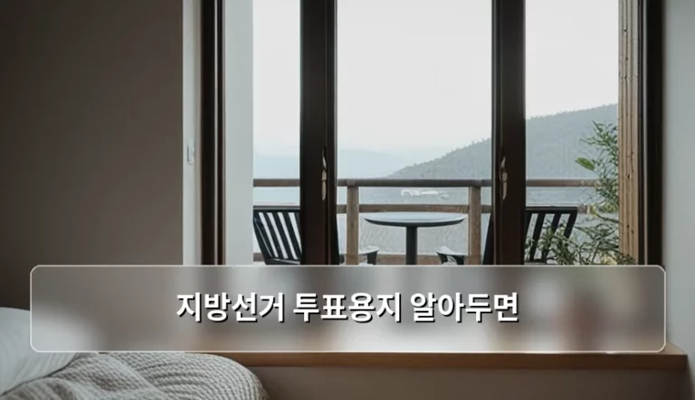 지방선거 투표용지 종류와 올바른 기표 방법 안내