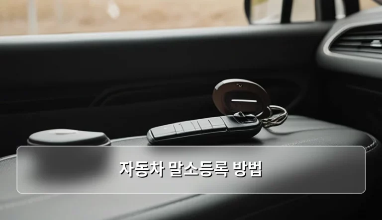 자동차 말소등록 방법 및 서류 절차 총정리