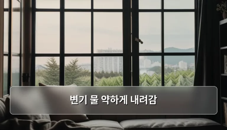 변기 물 약하게 내려감 원인과 해결 방법 총정리