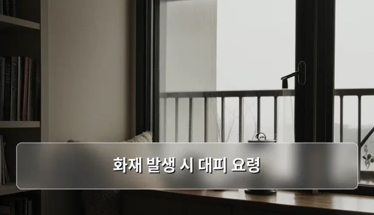 화재 발생 시 대피 요령 및 상황별 안전 수칙 가이드