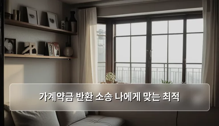 가계약금 반환 소송 나에게 맞는 최적 방법과 절차 정리