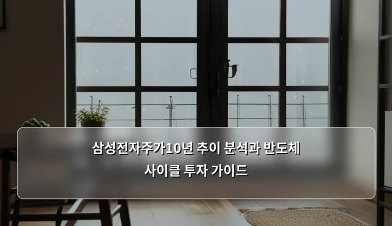 삼성전자주가10년 추이 분석과 반도체 사이클 투자 가이드