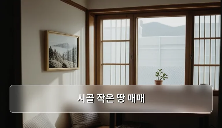 시골 작은 땅 매매 전 꼭 알아야 할 체크리스트와 주의사항