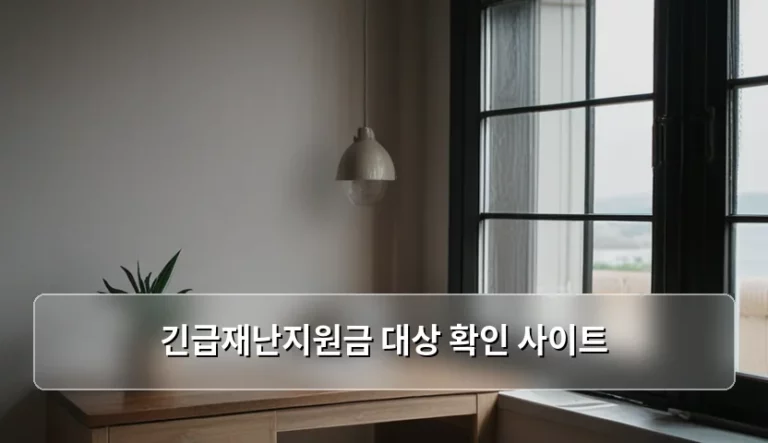 긴급재난지원금 대상 확인 사이트 이용 방법 및 주의사항