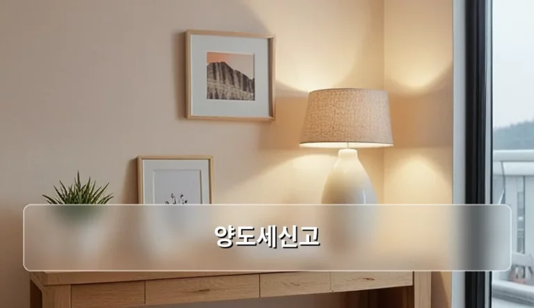 양도세신고 기한과 계산 방법 및 주의사항 정리