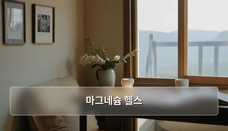 마그네슘 헬스 가이드와 효율적인 섭취 방법