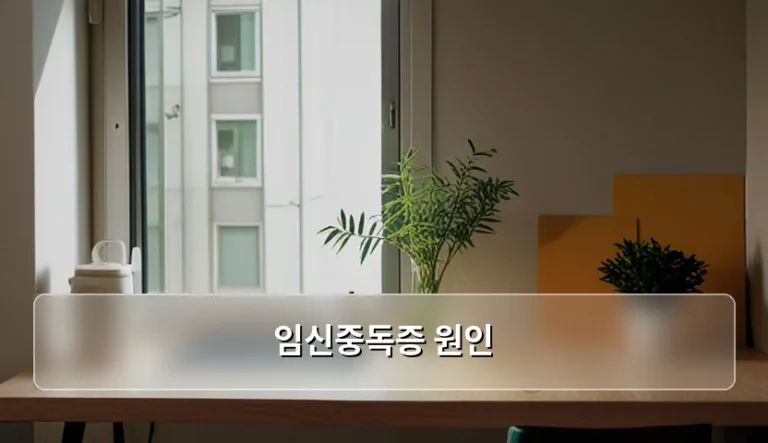 임신중독증 원인과 위험 요소 및 관리 방법 안내