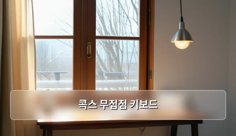 콕스 무접점 키보드 특징과 선택 가이드