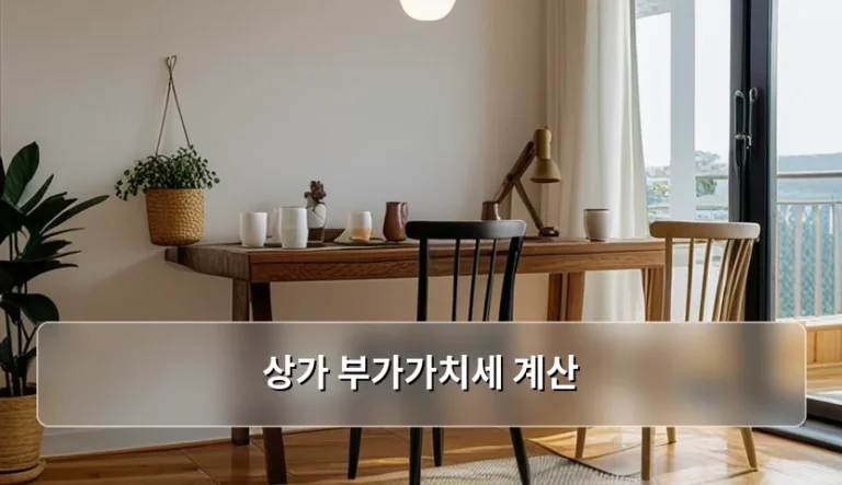 상가 부가가치세 계산 방법과 절세 주의사항 정리